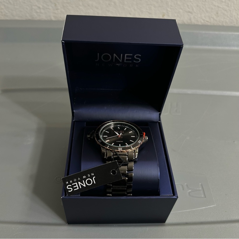 Jones New York Men's Black Watch